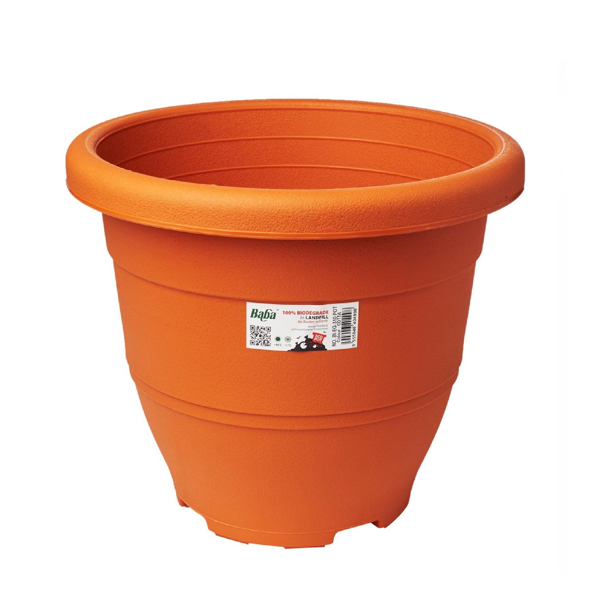 Baba 31CM BIO-DEGRADABLE Plastic Pot EG-310 COTTA